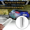 thumbnail image 2 of Funda de Llave de Auto de Silicona TPU Blanca con Borde Plateado para Mazda 2/3/5/6/7/8 M2 M3 M5 M6 M7 M8 CX3 CX4 CX5 CX7 CX84 Botones Control Remoto, 2 of 6