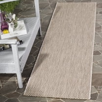 Safavieh Courtyard Finnian Solid Indoor/Outdoor Runner Rug, Beige/Brown, 2'3" x 14'