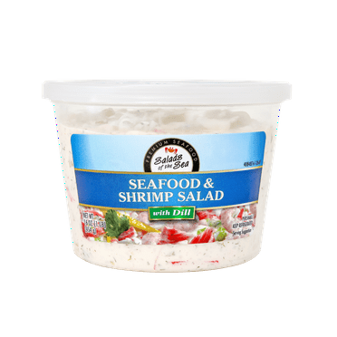 Salads of the Sea Seafood & Shrimp Salad with Dill, Regular 16 oz Plastic Tub, Refrigerated