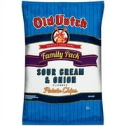 Old Dutch Family Pack Sour Cream & Onion Flavored Potato Chips, 9.5 oz, Bag