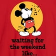thumbnail image 2 of Disney - Mickey & Friends - Waiting for the Weekend Like - Whistling Music - Men's Long Sleeve T-Shirt, 2 of 4