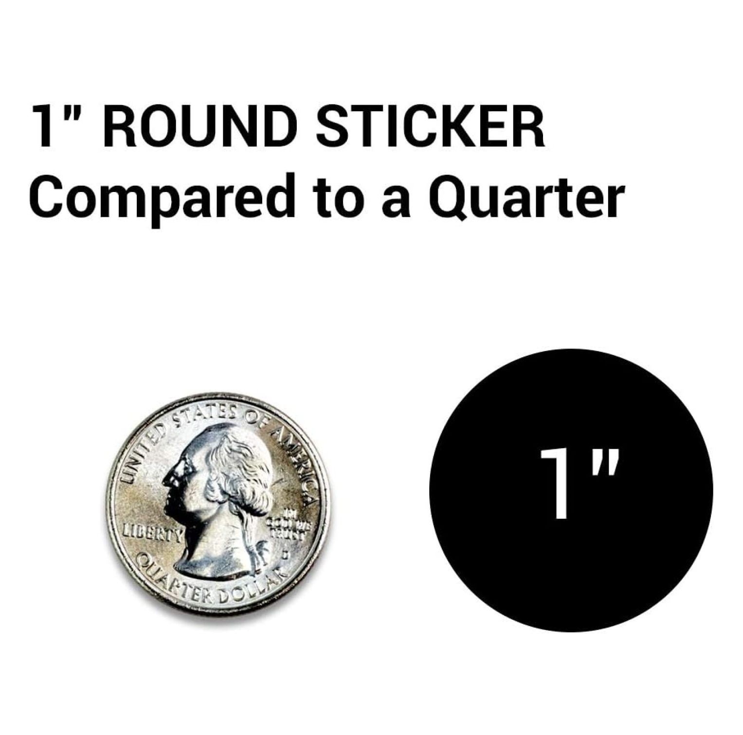 Consecutive Number Labels 5001-6000 - 1 Inch Round Stickers, 1000 Count