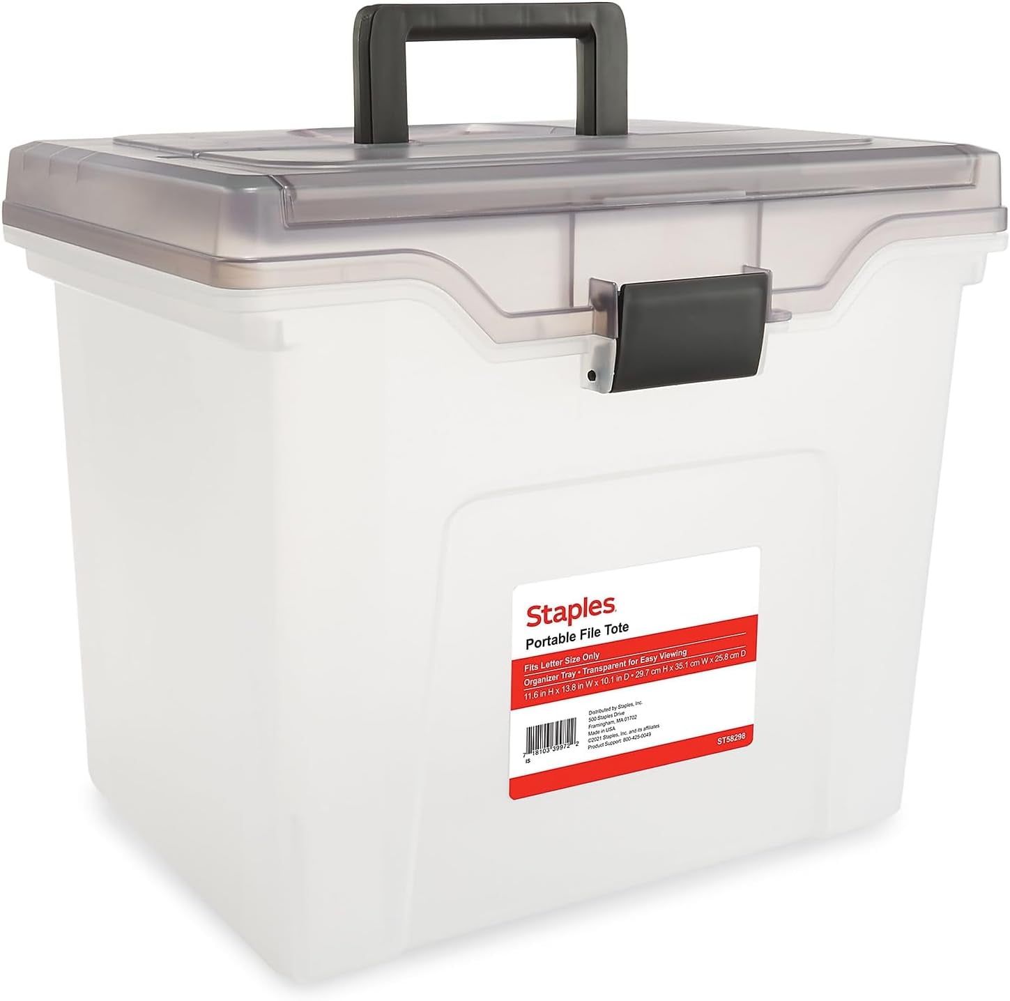 Office Depot Stackable File Tote Box, Letter/Legal Size, Storage