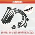 thumbnail image 3 of Unique Bargains Car Spark Plug Coil Wires 7mm Fit?for Nissan Frontier 1998-2000 Xterra 2000 No.224500W025 - Pack of 6, 3 of 6