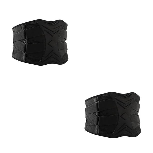 Eigraketly Cinturón de fitness Gimnasio Espalda inferior Entrenamiento Cintura Brace Transpirable Cómodo Unisex Soporte Antideslizante Usable Lumbar 2piezas XL Eigraketly CBP255124