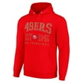 thumbnail image 2 of Unisex Starter Red San Francisco 49ers Throwback Logo Pullover Hoodie, 2 of 3