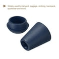 thumbnail image 4 of Unique Bargains 20Pack Plastic Cord Lock Bell End Stopper Cord End Lock Rope Fastener, Navy Blue, 4 of 5