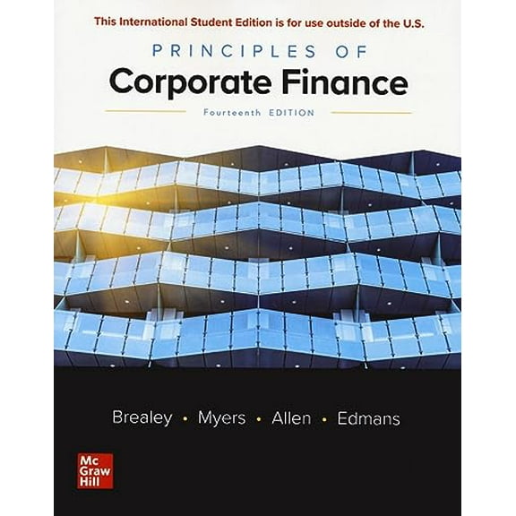 Pre-Owned Principles of Corporate Finance ISE (Paperback) by Richard Brealey, Stewart Myers, Franklin Allen