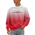 thumbnail image 2 of Afdoent Sweatshirts for Men Gradient Pullover Crewneck Long Sleeve Sweatshirt for Modern Streetwear Comfy, 2 of 5