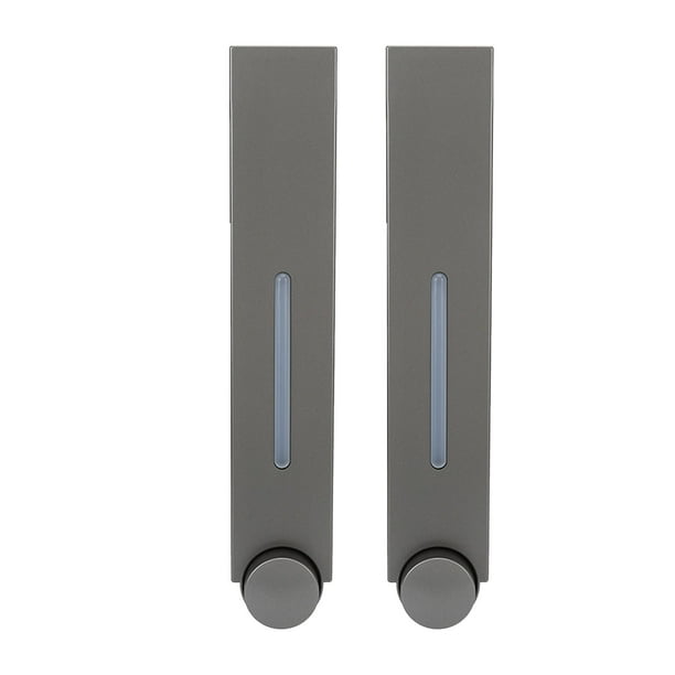 Dispensador De Champú Montado En La Pared, Dispensador De Jabón De Manos Montado En La Pared Sin Perforaciones De Plástico Tipo De Barra Trasera Fácil De Usar Gris Para La
