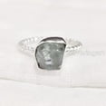 thumbnail image 2 of Natural Aquamarine Ring, Rough Aquamarine Gemstone Ring, March Birthstone, Twisted Wire, 925 Sterling Silver, Womens Ring, Christmas, Thanksgiving, Handmade, Statement Jewelry, Raw Gemstone Jewelry, 2 of 6