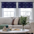 thumbnail image 4 of LALILO Kitchen Curtain Valance Colorful Tie Dye Boho Rod Pocket Window Curtain 52"x 18" Set of 2, 4 of 7