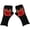 Black & Red, variant on Opolski 1 Pair Knitted Gloves Fingerless Flower Embroidery Thumb Hole Elegant Stretchy Cold Resistant Soft Autumn Winter Women Writing Gloves for Outdoor Pink Black