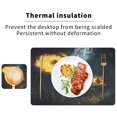 thumbnail image 6 of Wobogo Fire Fox Placemats Coasters Set of 1 Heat-resistant Non-slip Easy to Clean Square Dinner Plate Mat, 6 of 8