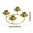 thumbnail image 3 of Leatfisat Round Advent Wreath Candle Holder Gold Metal Ring For 4 Candles Church Home Christmas Decorations Traditional Holiday Centerpiece, 3 of 5