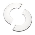 thumbnail image 3 of Unique Bargains Wall Split Flange Stainless Steel Round Escutcheon Plate for 71mm Diameter Pipe 4Pcs, 3 of 6