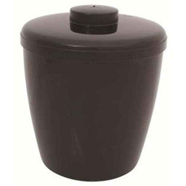 Hapco Elmar 3571230 Round Ice Bucket Without Handles, Black, 3 qt. 48