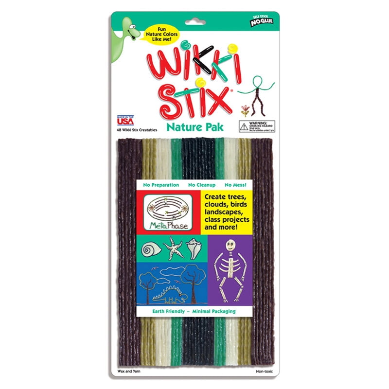 Wikki Stix® Nature Colors Pak, 48 Per Pack, 6 Packs - Walmart.com