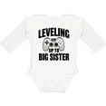 thumbnail image 3 of Inktastic Leveling Up to Big Sister Girls Long Sleeve Baby Bodysuit, 3 of 5