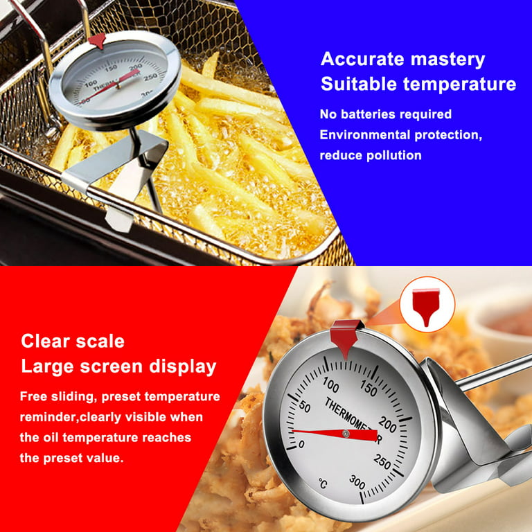 Kitchen Big Dial Oven Thermometer Cooking Temperature Gauge for BBQ Oven  Grill Food Meat Baking Meter