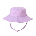 thumbnail image 3 of 6M-8T Infant Baby Girl Boy Sun Hat Toddler Kids Bucket Hat Adjustable Cap UPF 50+, 3 of 4