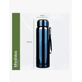 thumbnail image 2 of Vaso Térmico Metal Acero Inoxidable Color Azul, 2 of 5