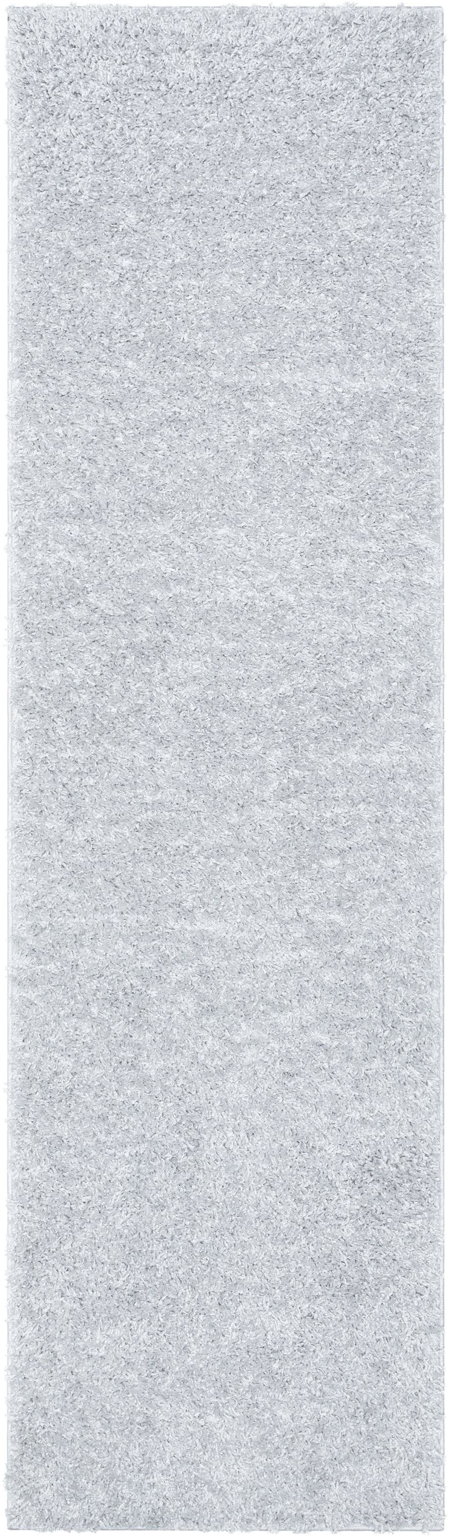 Well Woven Elle Basics | Emerson Shag Light Grey | Textured Runner Rug 3x10 (2'7" x 9'6")