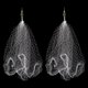 thumbnail image 2 of 2pcs Copper Spring Shoal Fishing Netting with Luminous Beads Mesh Net for Night Fishing Fishing Tackle, 2 of 5