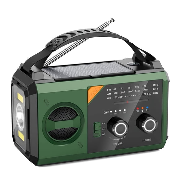 ZheElen Multi-function Hand Crank Radio With Solar a powerful Charging And Flashlight
