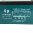 thumbnail image 4 of 5 Pack 6-DZM-12 12V 12Ah Sealed Lead Acid Rechargeable Battery + 60V Battery ch + Charging Port for Electric Bikes, Scooters, Go Karts, ATVs, Dirt Bikes - Maintenance-Free, Ready to Use, 4 of 9
