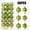 Army Green, variant on 36 Pcs 3cm Christmas Balls Ornaments for Xmas Tree - Shatterproof Christmas Tree Decorations Perfect Hanging Ball