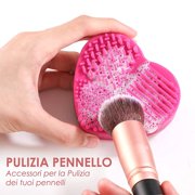 BS-MALL Makeup Brushes Stand Up Premium Synthetic Foundation Powder Concealers Eye Shadows Makeup 14 Pcs Brush Set,with Makeup sponge and Cleaner