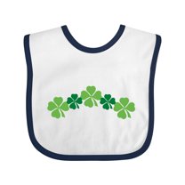 Inktastic Shamrock Four Leaf Clover St Patricks Boys or Girls Baby Bib