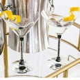 thumbnail image 3 of Sparkles Home Rhinestone Martini Glasses with Crystal-Filled Stems - Set of 6, 3 of 7