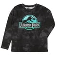 thumbnail image 3 of Jurassic Park T-Shirt Boys' Acid Washed Logo Design Long Sleeve Tee, 3 of 5