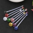 thumbnail image 2 of 8 Pcs Barres Ventre en Acrylique Transparent pour Femme Bijoux Bouton Nombril 8 Pcs, 2 of 8
