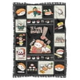 thumbnail image 6 of Sushi Blanket Japanese Food Flannel Throw Blanket Cute Cartoon Sushi Food Themed Bed Blanket for Adults Kids 60x80 Inch, 6 of 6