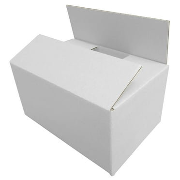 UCANPACK All White Shipping Boxes (E flute) 10x6x4 Inches - 25 Pack All White Extra Large Shipping Boxes - 10x6x4 Shipping Boxes for Small Business, Custom Shipping Boxes - Made in USA