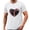 ZB33661-White, variant on Afelkas Men's Game Day T-Shirt Baseball Heart Graphic Short Sleeve Tee Sports Fan Top Distressed Stitches Casual Design Green,XXXL