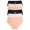 Black, White, Beige (6-Pack), variant on Women's Cotton Hiphugger with Love Yourself Detail (6-Pack)