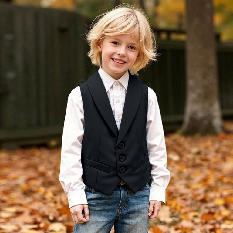 Utlike Boys Top Children'S Suit Vest Formal Dress Gentleman'S Vest Elegant Tuxedo Vest Flower Boys Vest Black Versatile Tee For Daily Wear , 7 Years-8 Years - Walmart.com Utlike Boys Top Children'S Suit Vest Formal Dress Gentleman'S Vest Elegant Tuxedo Vest Flower Boys Vest Black Versatile Tee For Daily Wear , 7 Years-8 Years - Walmart.com