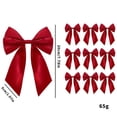 thumbnail image 4 of 10 Pack Satin Ribbon Bows, Large Pre Tied Craft Bows, 8 Inch Fabric Embellishments for Gift Wrap Wreaths Chairs Parties and DIY Decor, Coordinated Decorative Bow Set, 4 of 9