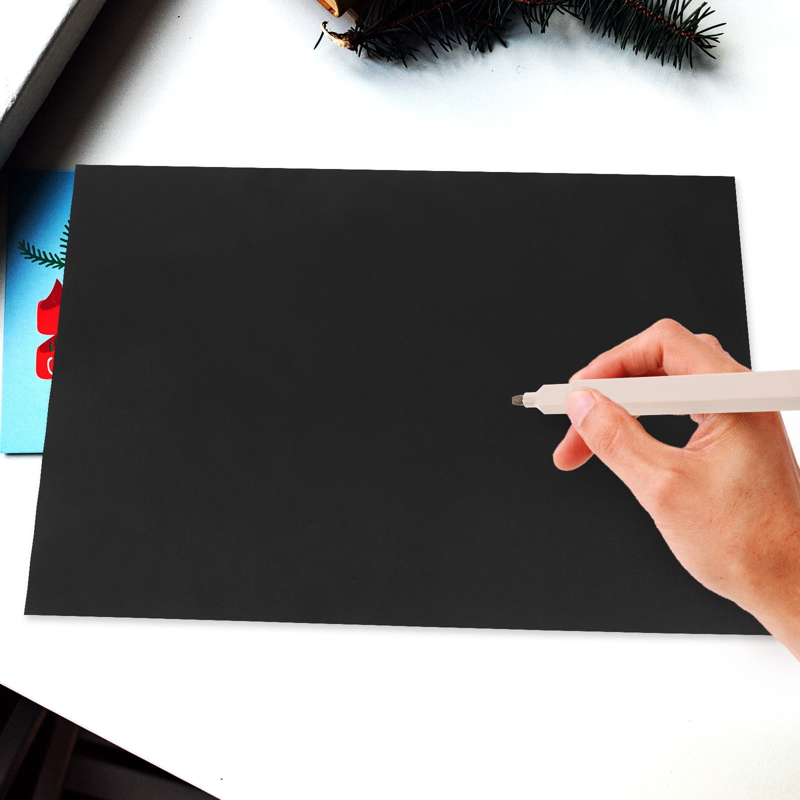100 Pcs Thick Black Cardstock Paper for Kids Handmade Albums, Painting, Printing, Wedding Crafts and Art Project Supplies