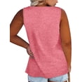 thumbnail image 2 of Sherrylily Women Summer Sleeveless Henley Tank Tops Casual Button Down Plus Size Tunics, 2 of 3