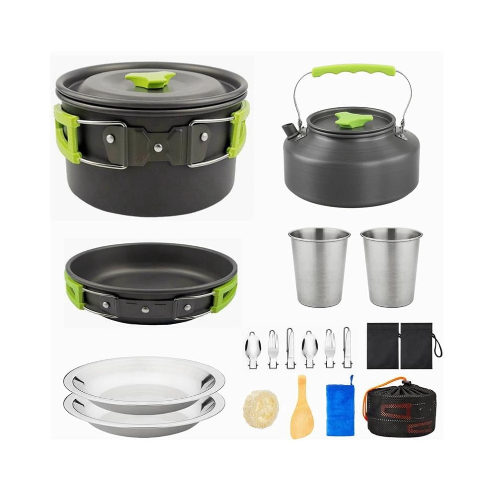バーベキュー・調理用品 Coleman Aluminum Cooker Set Coleman Aluminum Mess Kit, 5-Piece Camping Cookware Set