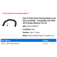 thumbnail image 2 of Line To Line Power Steering Return Line Hose Assembly - Compatible with 2005 - 2010 Honda Odyssey 3.5L V6 2006 2007 2008 2009, 2 of 2