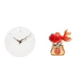 thumbnail image 1 of Reloj de pared,Reloj de pared decorativo para baño o dormitorio,Reloj de pared redondo silencioso,sin tictac,ideal para regalar.,Estatua decorativa,Estatua de pez koi del Feng Shui chino, 1 of 8