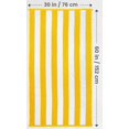 thumbnail image 2 of Toalla de playa Utopia Towels Cabana Stripe 100% algodón 76 x 152 cm Y, 2 of 8