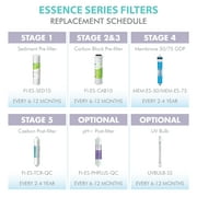 APEC FILTER-MAX-ESPH 75 GPD Complete Replacement Filter Set for ESSENCE Series Alkaline Reverse Osmosis Water Filter System