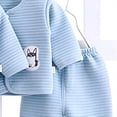 thumbnail image 5 of KPOPLK Newborn 7 Piece Layette Gift Set for Baby Girl Boy Organic Cotton Outfit Clothing in Box for Infant(0-3 Months,Sky Blue), 5 of 5